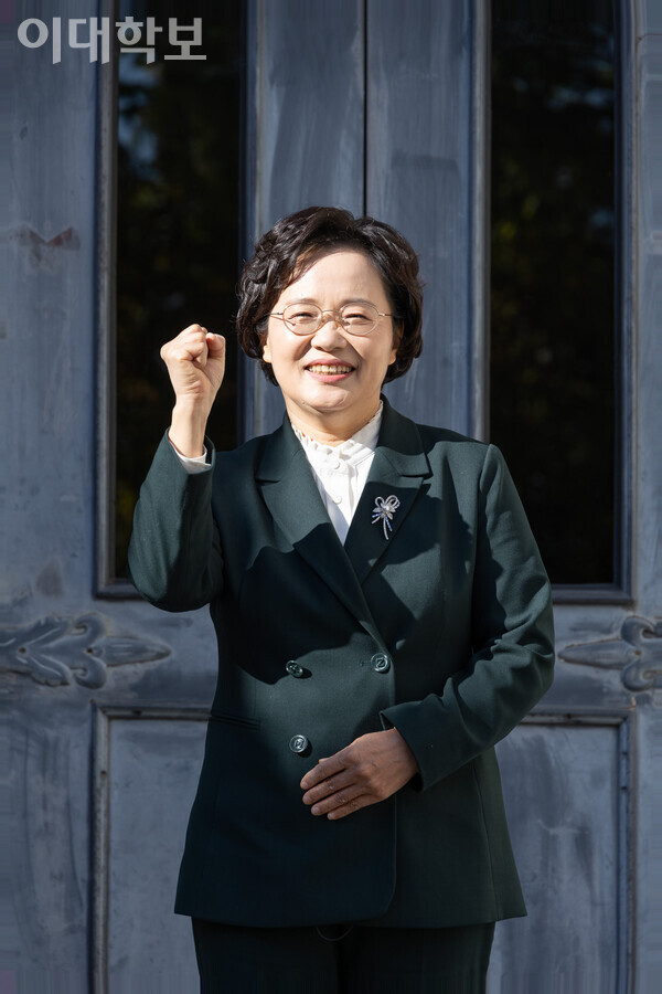 기호 5번 김영주 교수. <strong> 안정연 사진기자