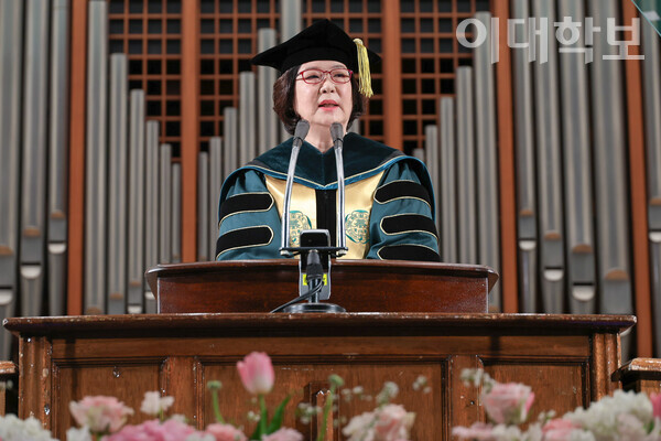 1월24일 오전 10시 음악대학 김영의홀에서 제18대 이향숙 총장 취임식이 열렸다. 변하영 사진기자