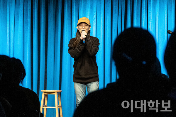 고은별 씨가 2023년 2월 열린 ‘신명절풍속도’ 공연에서 공연을 선보이고 있다. 제공=고은별씨