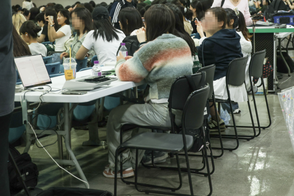 대강당 뒷편에 마련된 베리어프리존. 채의정 사진기자