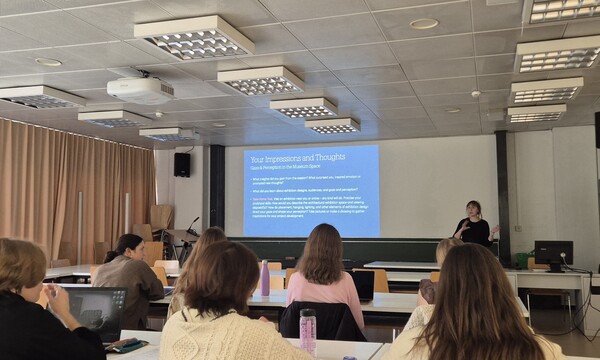 10월29일에 참여한 ‘BLICK: Moving Images, Moving Audiences – Film in the Museum Space’ 수업. 제공=안정연씨